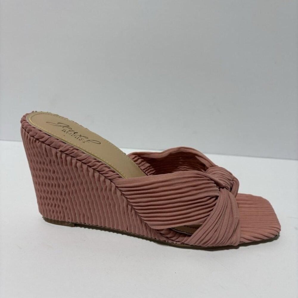 Jewel Badgley Mischka Women’s Hype Wedge Sandals Rose, Size 9 M